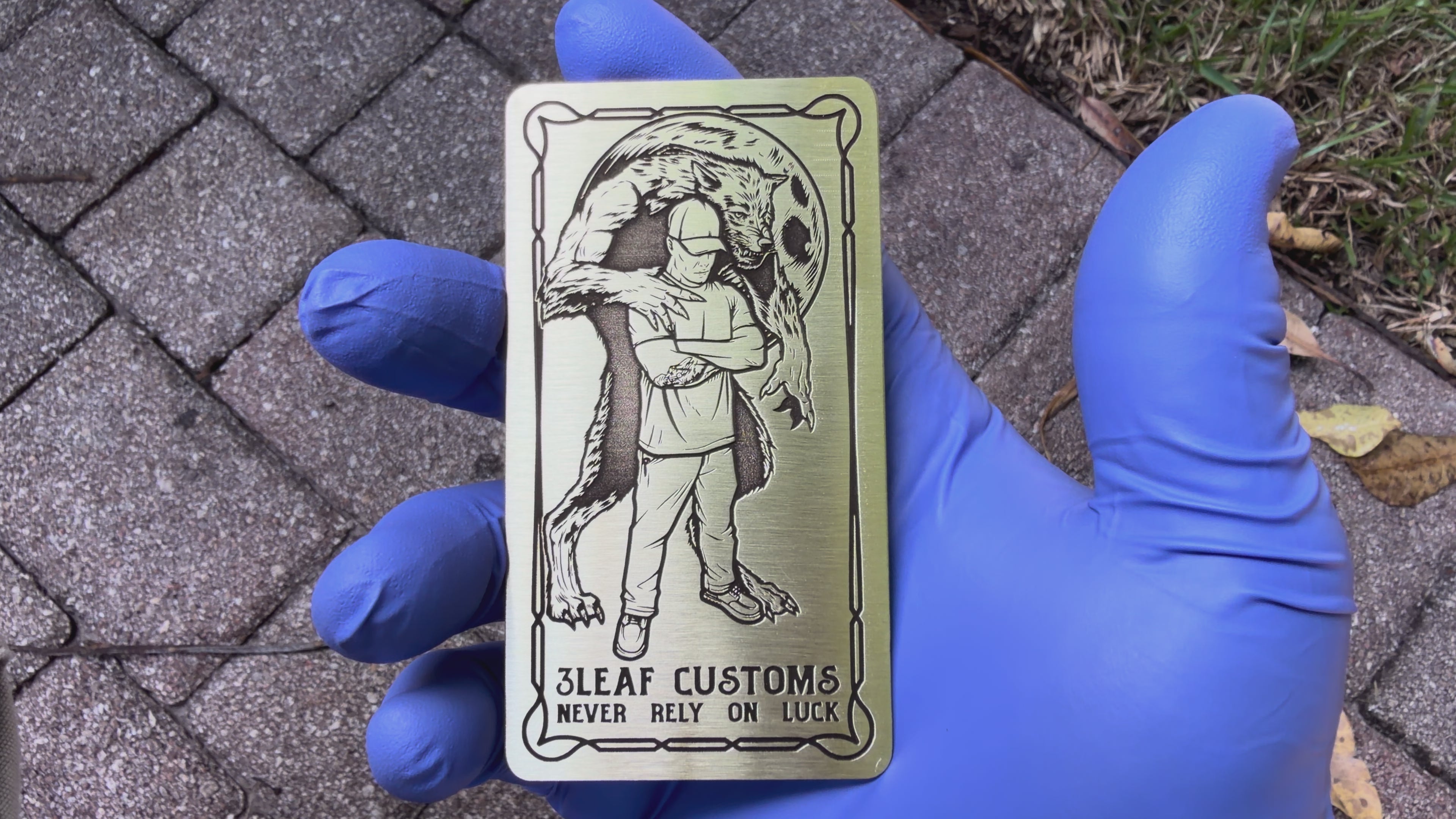 Handmade Brass Helmet Cards