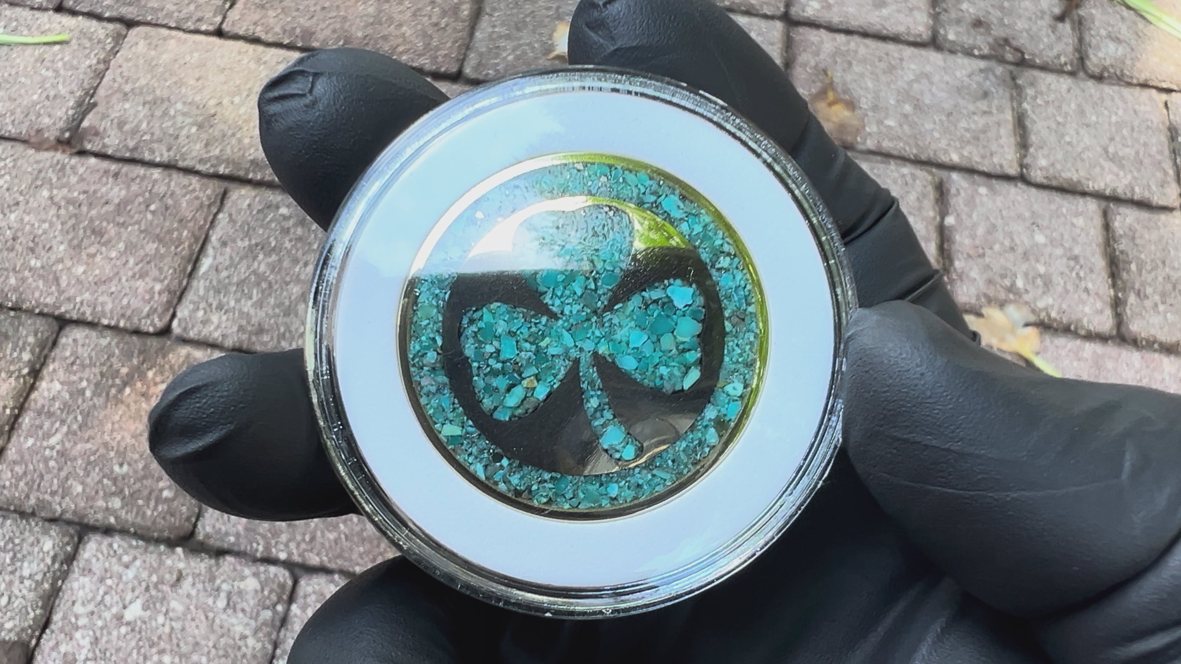 Kingman Turquoise & 3D Skull Challenge Coin