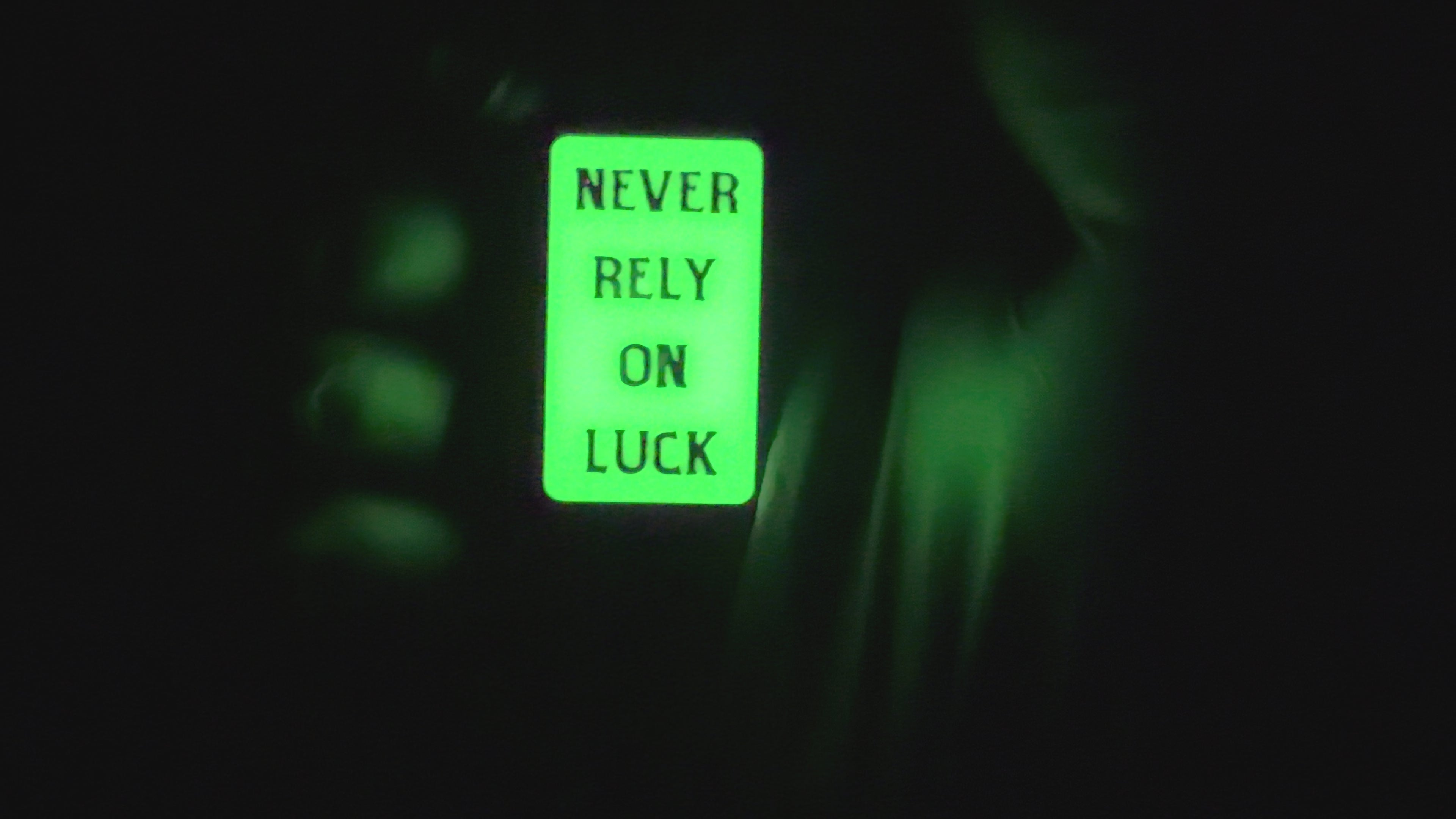 Special 3D Engraved & Night Vision- Imminent Danger Tag