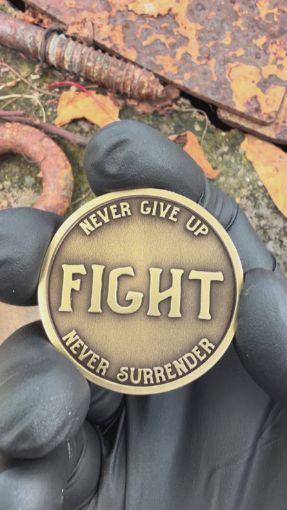 "Fight/Yield" Decision Coin